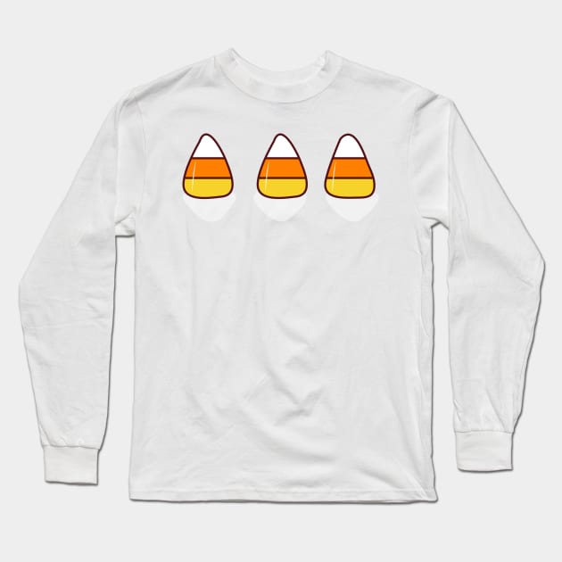 Candy Corn Long Sleeve T-Shirt by mrsmauve